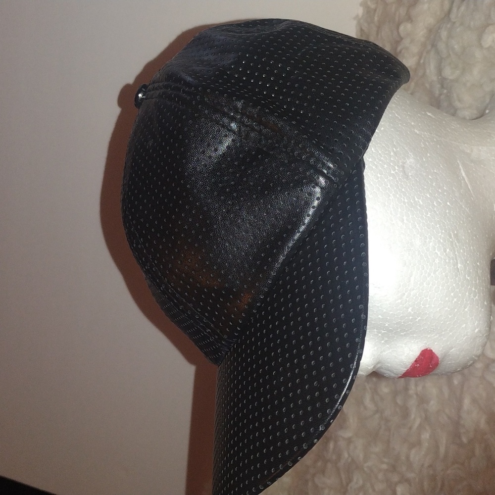 Faux Leather Hat